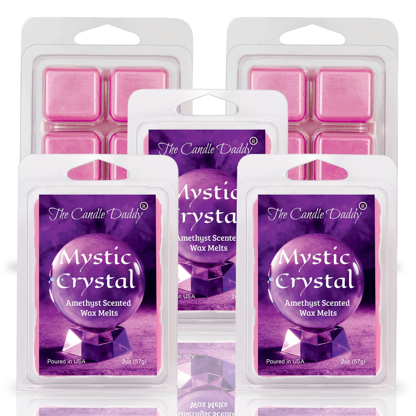 The Candle Daddy - MYSTIC CRYSTAL - AMETHYST CRYSTAL SCENTED WAX MELT