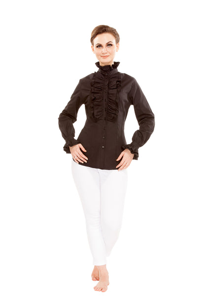 Zylphia Stand-up Collar Blouse