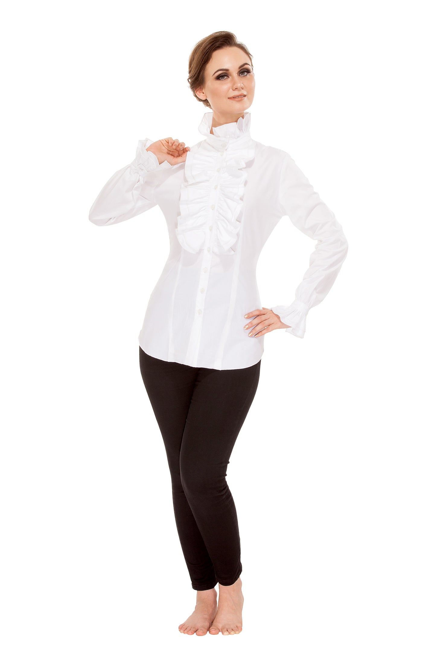 Zylphia Stand-up Collar Blouse
