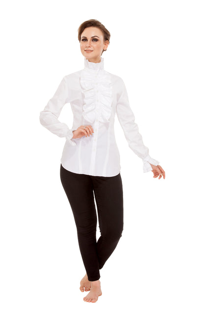 Zylphia Stand-up Collar Blouse
