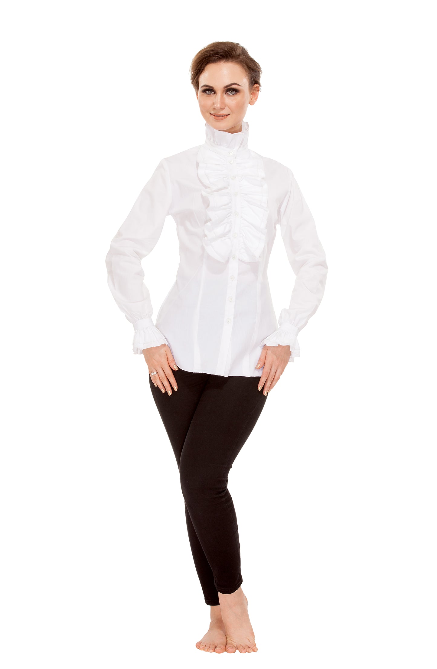 Zylphia Stand-up Collar Blouse