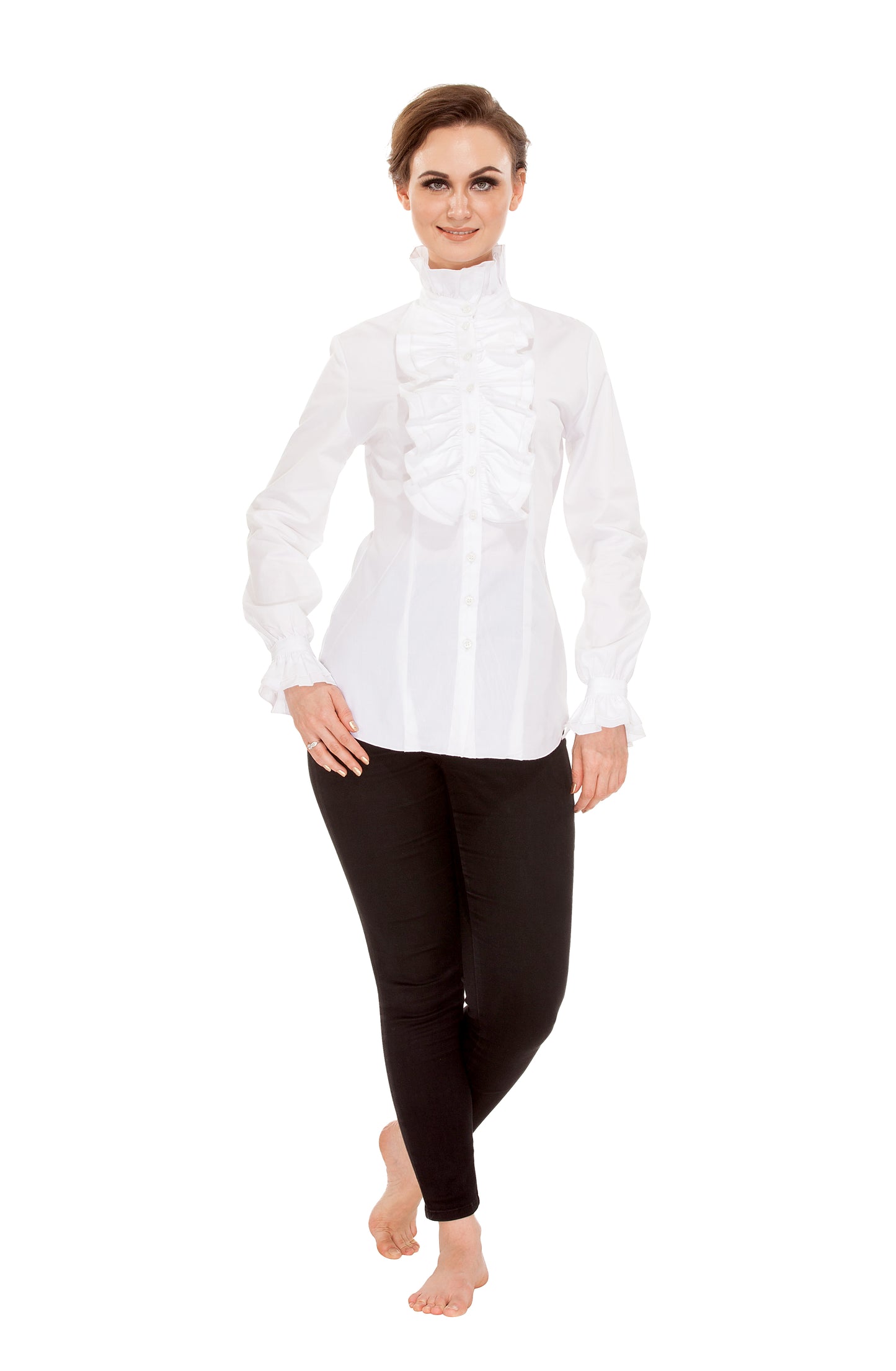 Zylphia Stand-up Collar Blouse