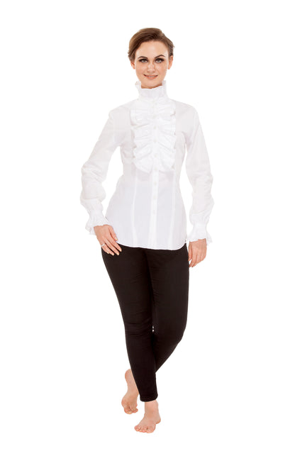 Zylphia Stand-up Collar Blouse