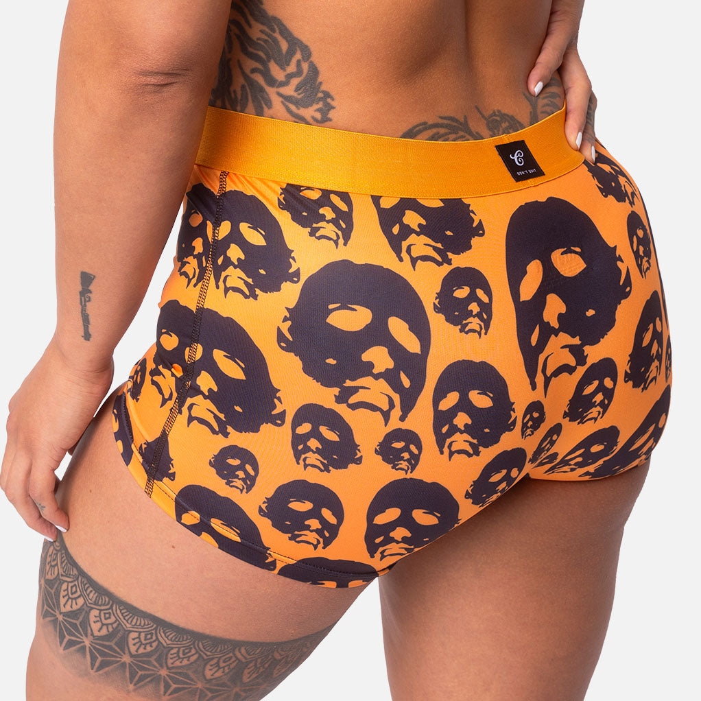 HALLOWEEN MASK OFF BOY SHORT
