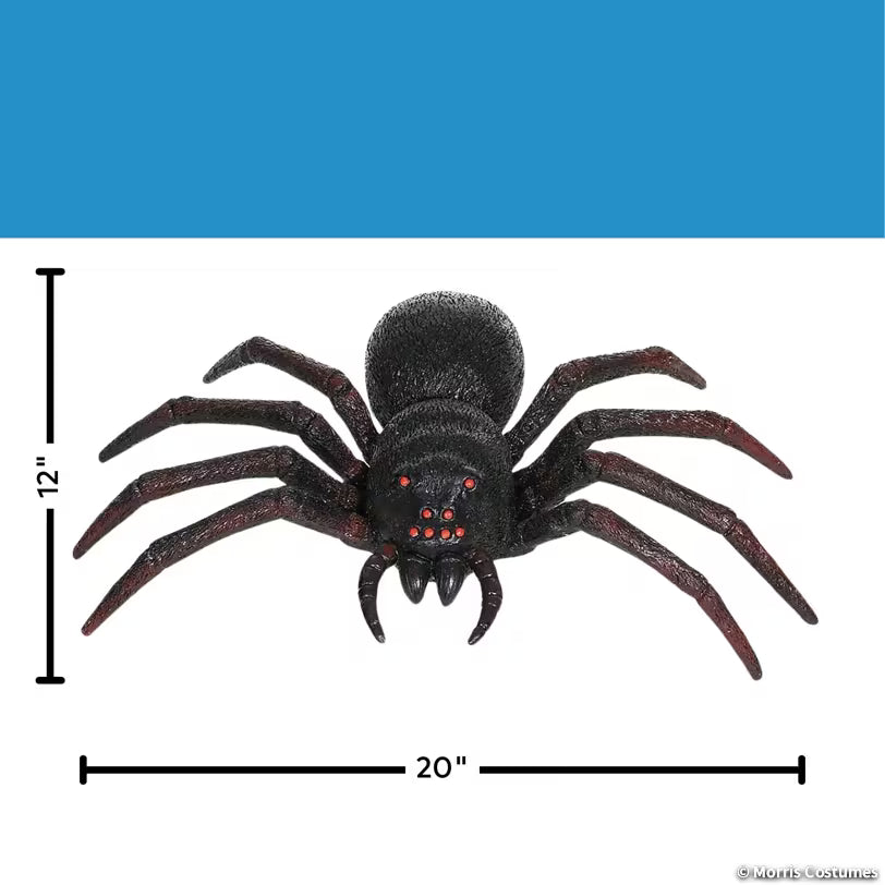 20" Black Plastic Spider