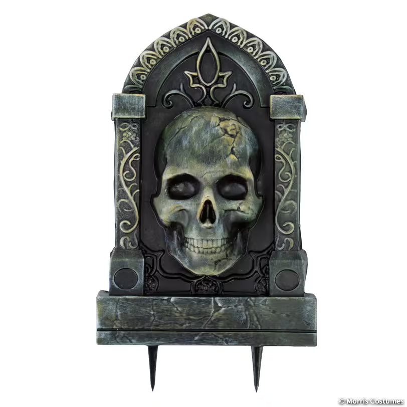 21 INCH TOMBSTONE W SKULL