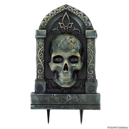 21 INCH TOMBSTONE W SKULL