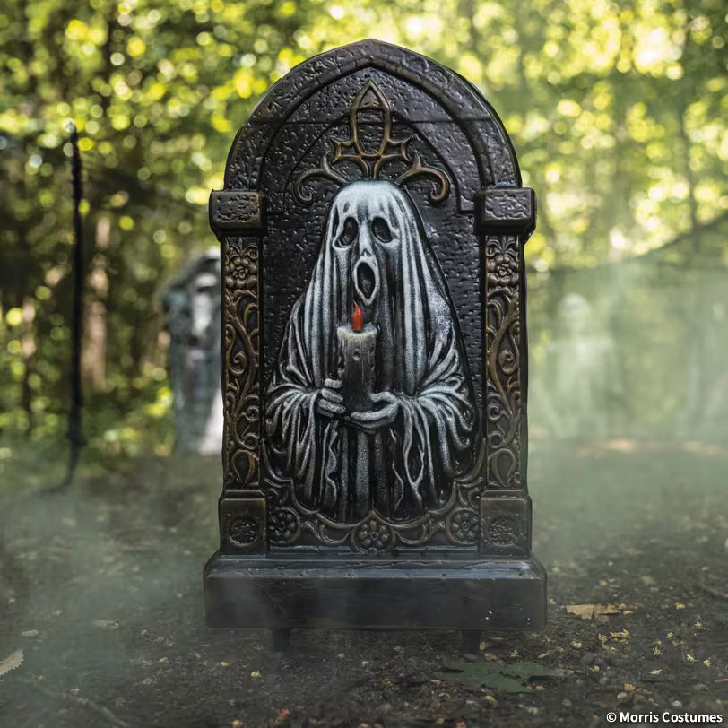 21 INCH TOMBSTONE W GHOST