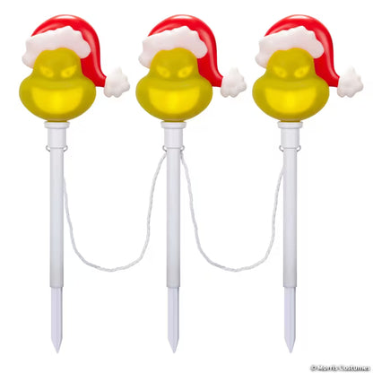 22" Lightshow® EmoteGlow™ Dr. Seuss™ The Grinch Pathway Yard Stakes