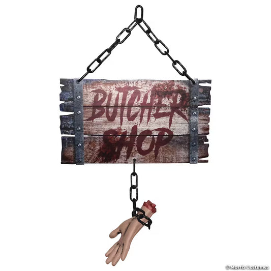 23.5" Butcher Shop Sign w Hand