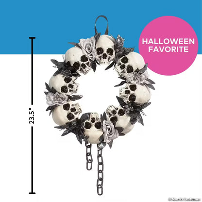 WREATH WITH SKULL