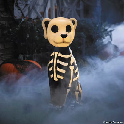 24IN BLOW MLD SKELETON DOG W C7 LED LGHT