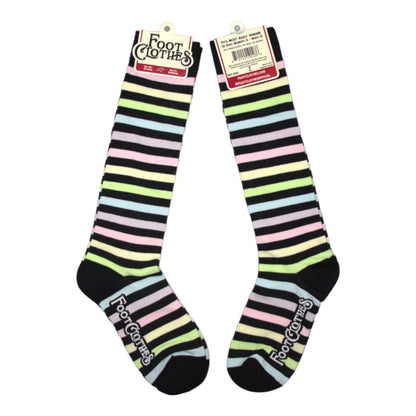Pastel Rainbow Stripes Knee High Socks