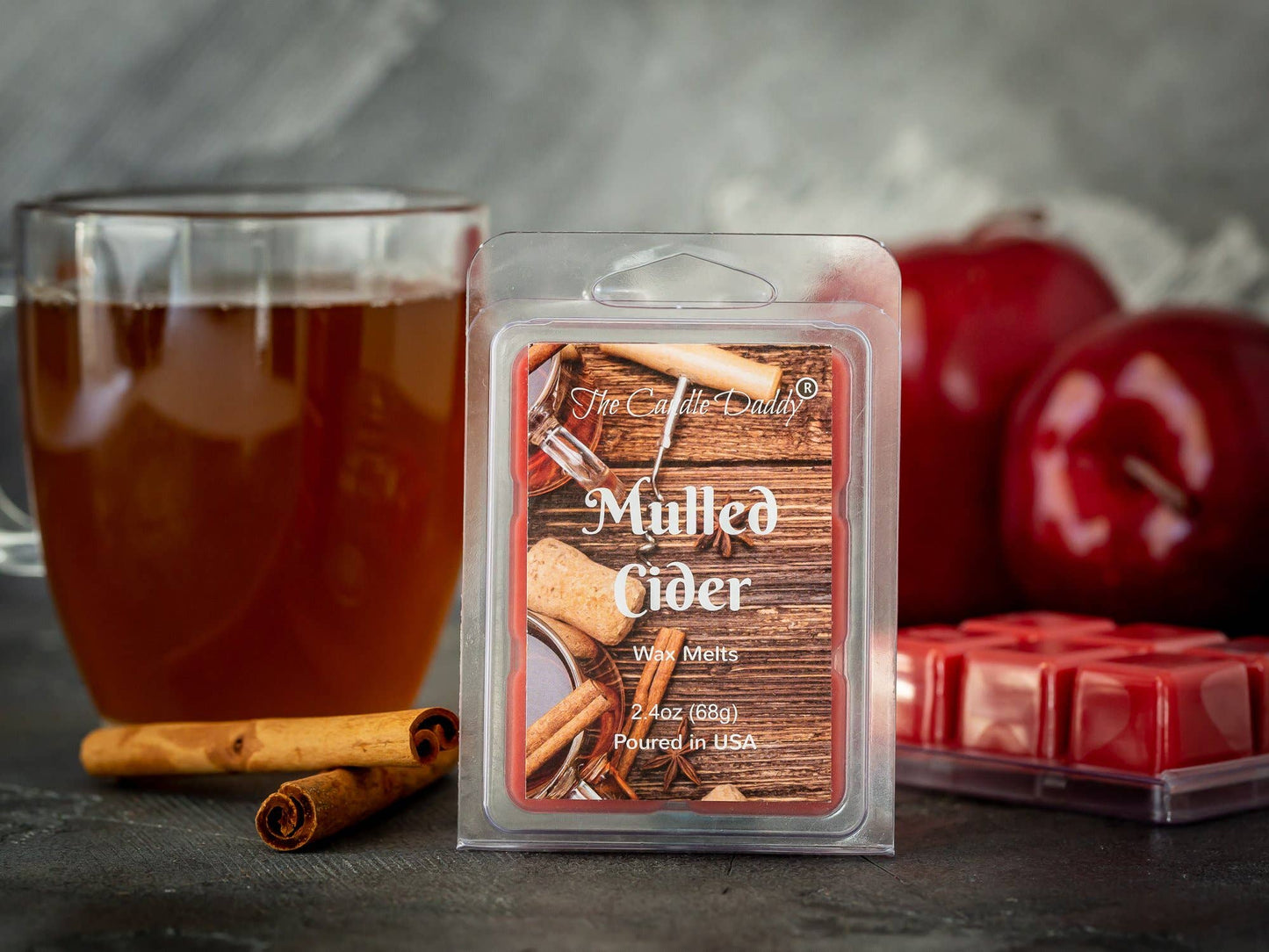 The Candle Daddy - Mulled Cider Scented Wax Melt Cubes - 2.4 Ounces - 1 Pack