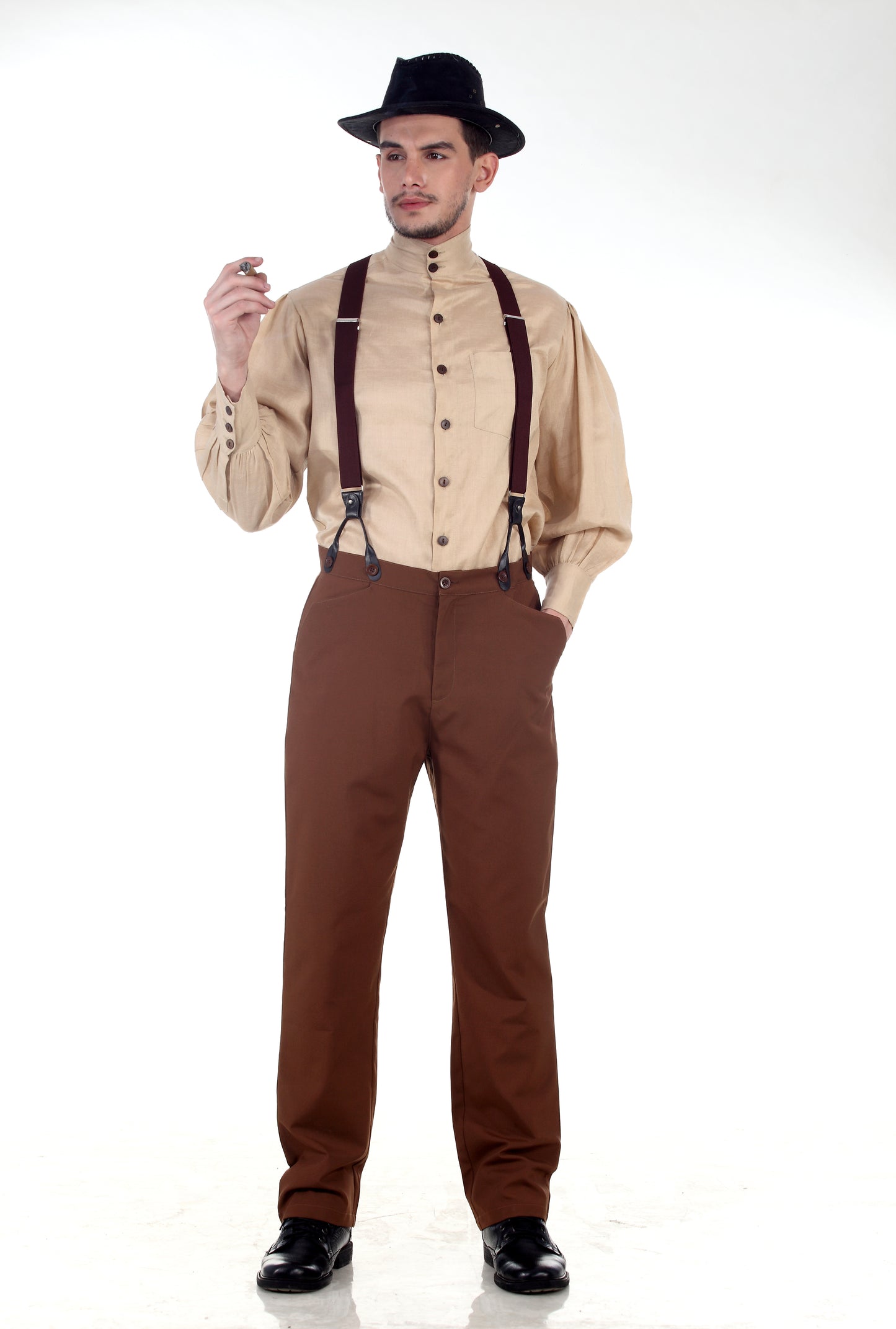 Classic Steampunk Pants-Brown
