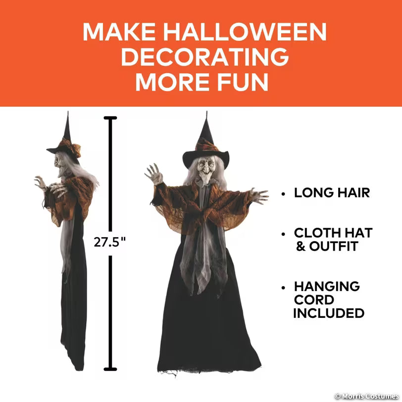 2.25 FT HANGING WITCH