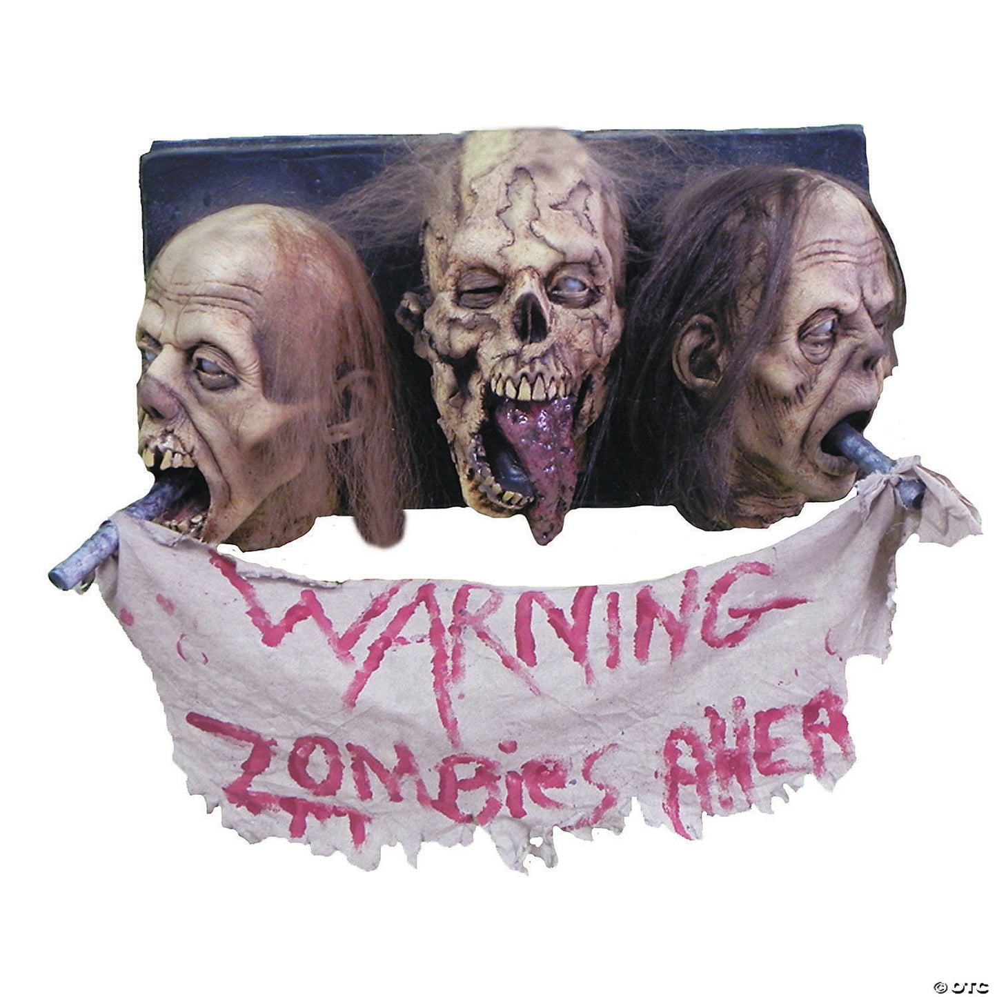 ZOMBIE WALL PLAQUE 3 FACED