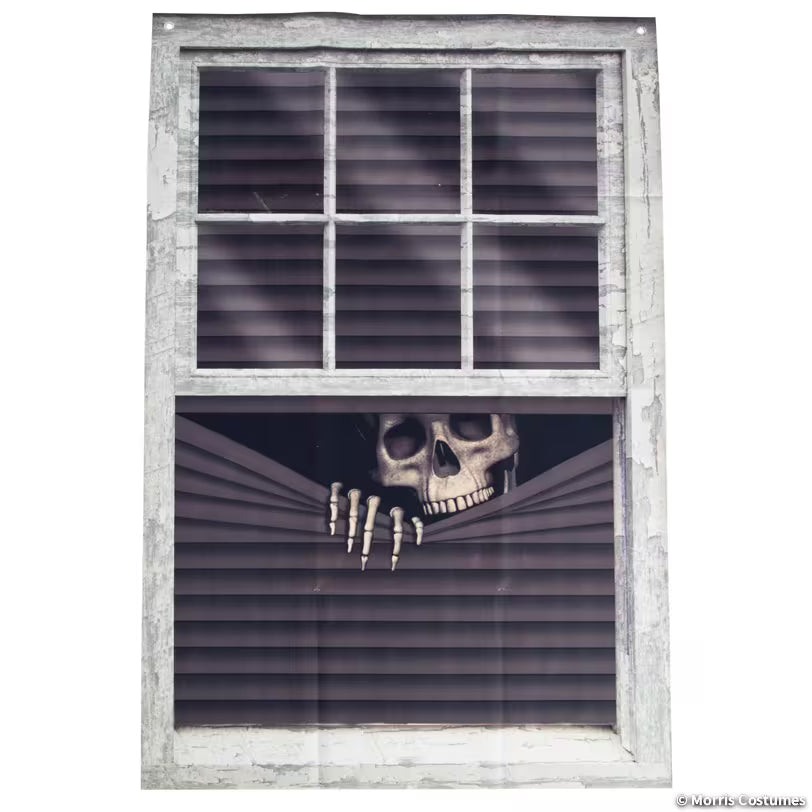 31 1/2" x 47 1/4" Peeking Skeleton Vinyl