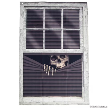 31 1/2" x 47 1/4" Peeking Skeleton Vinyl