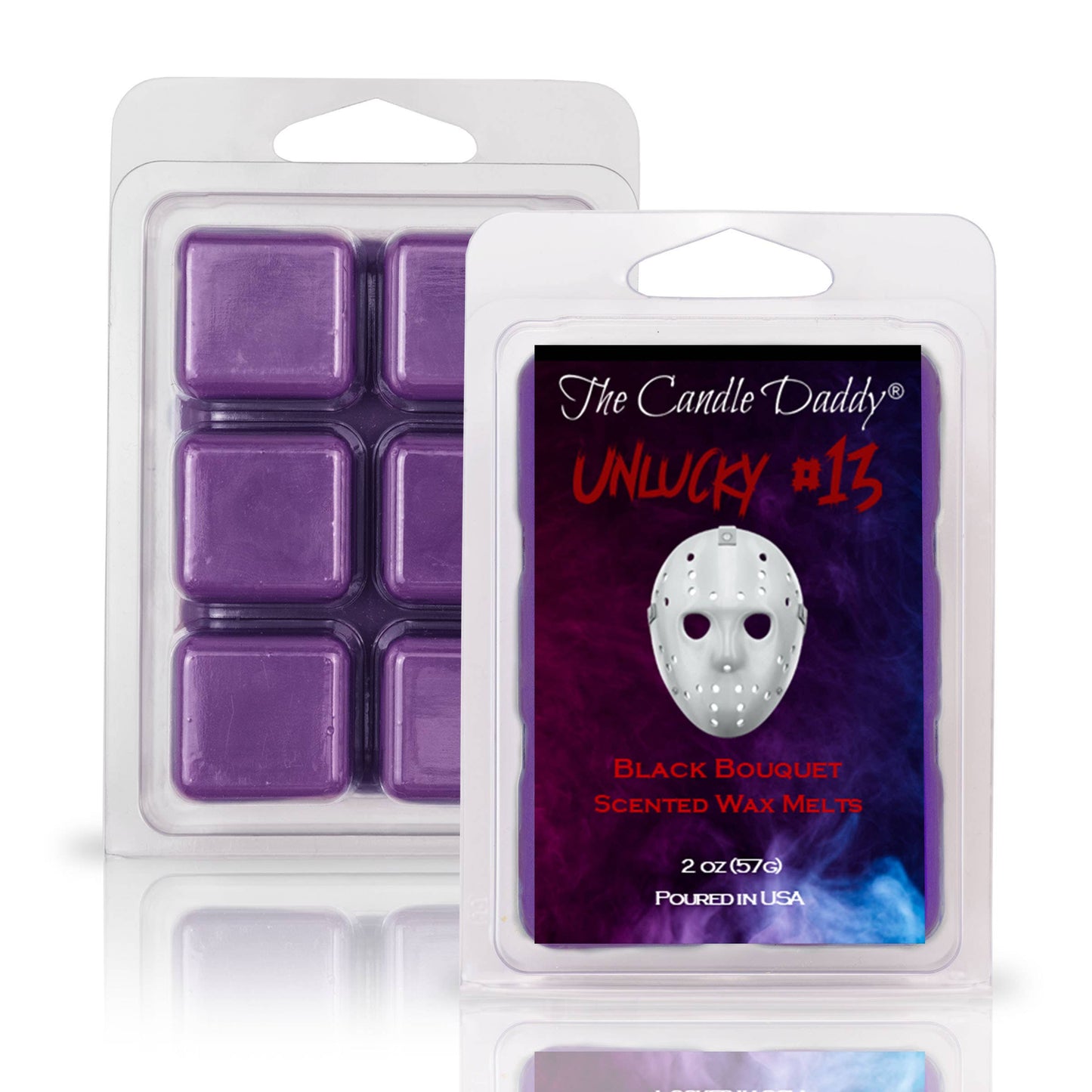 The Candle Daddy - UNLUCKY #13 - BLACK BOUQUET SCENTED HORROR MOVIE WAX MELT