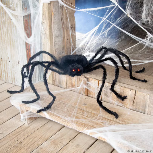LIGHTUP LONG HAIR BLACK SPIDER