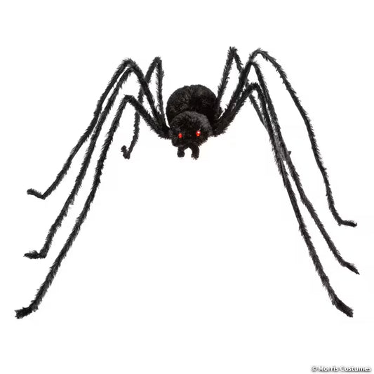 LIGHTUP LONG HAIR BLACK SPIDER