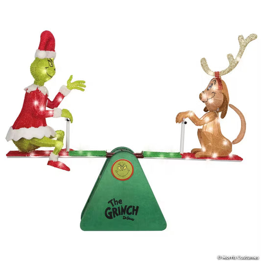 ANIMATED TEETER GRINCH N MAX SPOT LIGHT