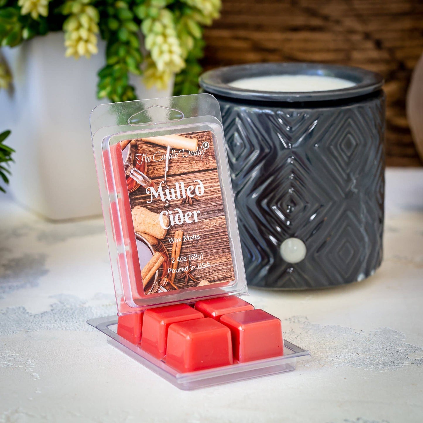The Candle Daddy - Mulled Cider Scented Wax Melt Cubes - 2.4 Ounces - 1 Pack