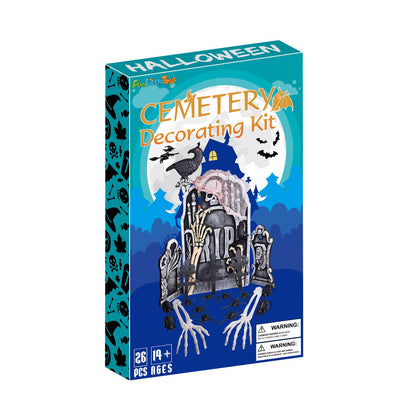 Fun Little Toys - 26 Pcs Outdoor Halloween Decorations Tombstone Set - Dr. Hyde's Laboratory