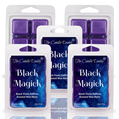 The Candle Daddy - BLACK MAGICK - BLACK VIOLET SAFFRON SCENTED WAX MELT