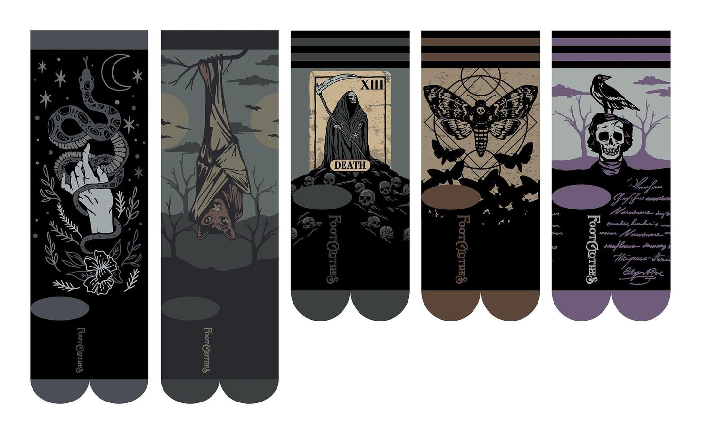 Dark Soles Goth Sock Pack | 5 Designs