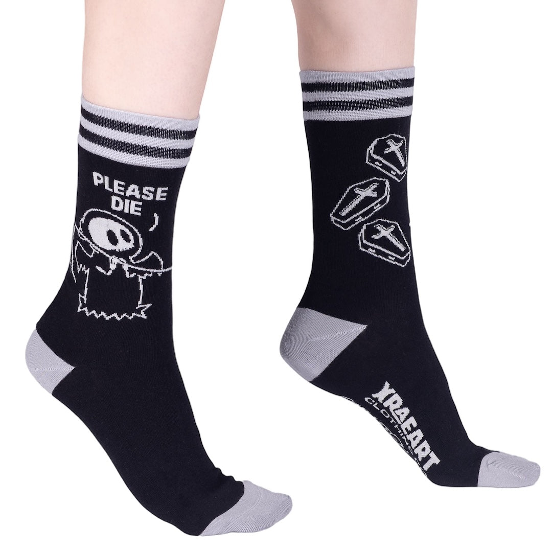 Please Die Crew Socks