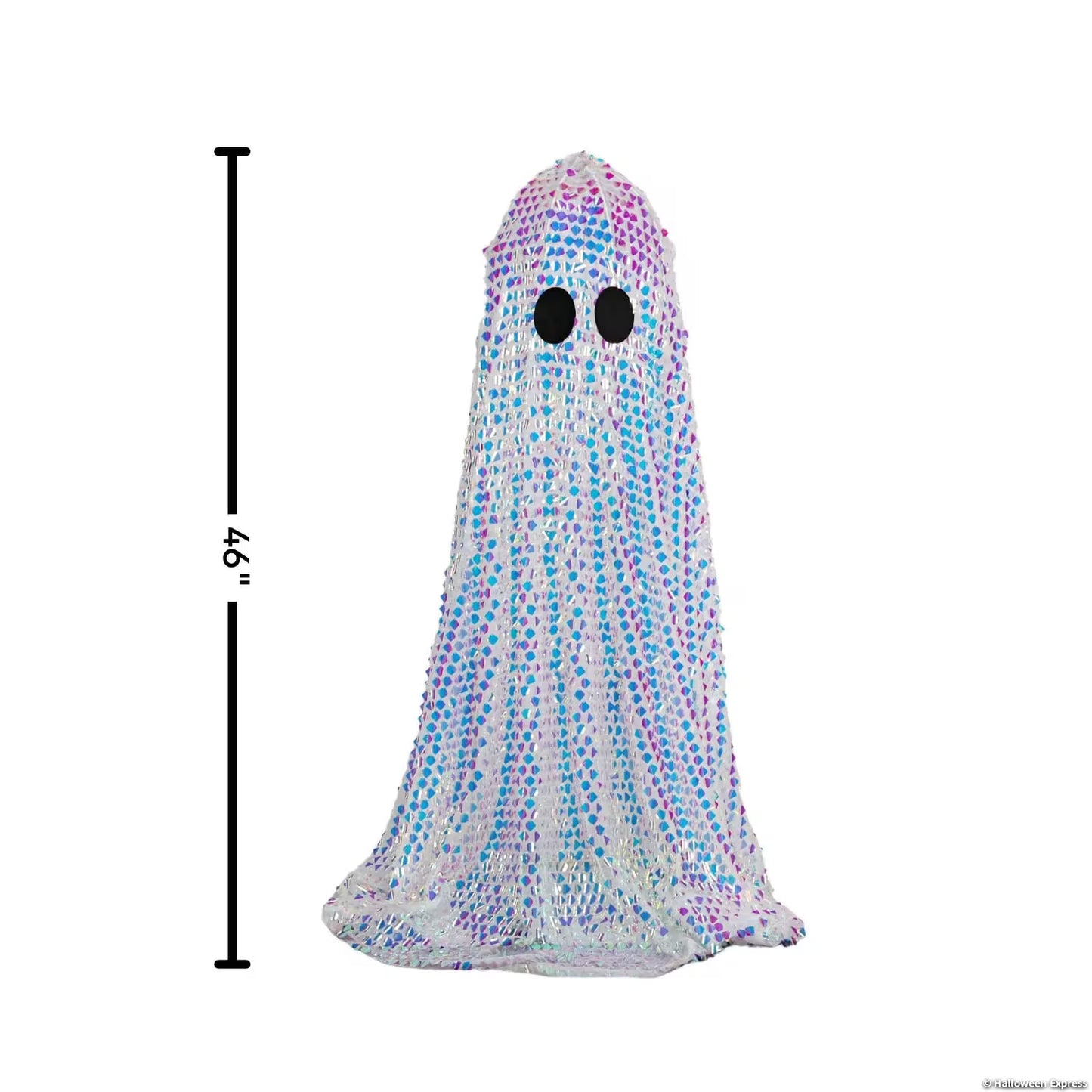 46 1/2" Tall Disco Mosaic Ghost Halloween Decoration
