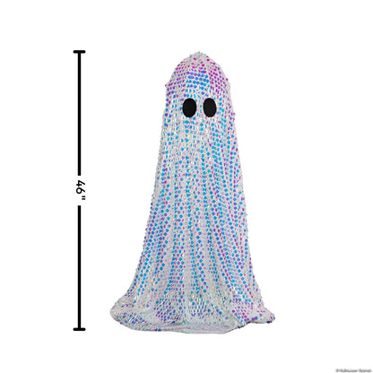 46 1/2" Tall Disco Mosaic Ghost Halloween Decoration
