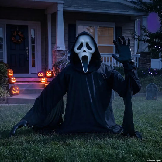 4 ft Ghost Face® Waving Grave Breaker™ Halloween Decoration