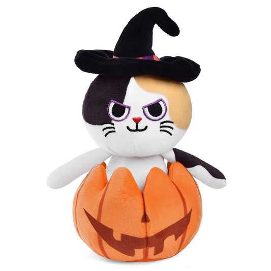 Fun Little Toys - Halloween Cat Plush Pumpkin Popper - 8.5 Inches - Dr. Hyde's Laboratory