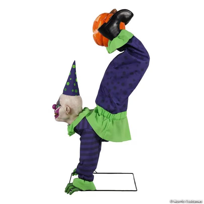 5 Ft. Animated Light-Up Upside-Down Clown with Jack-O'-Lantern Halloween Decoration (Copy)