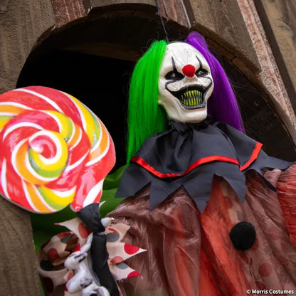 4FT HANGING ANIMATED CLOWN