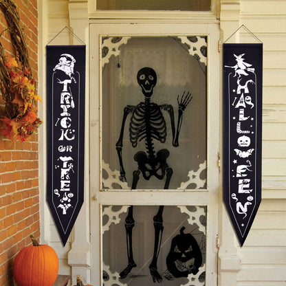 Fun Little Toys - Halloween Outdoor Hanging Porch Signs Decor Door Signs
