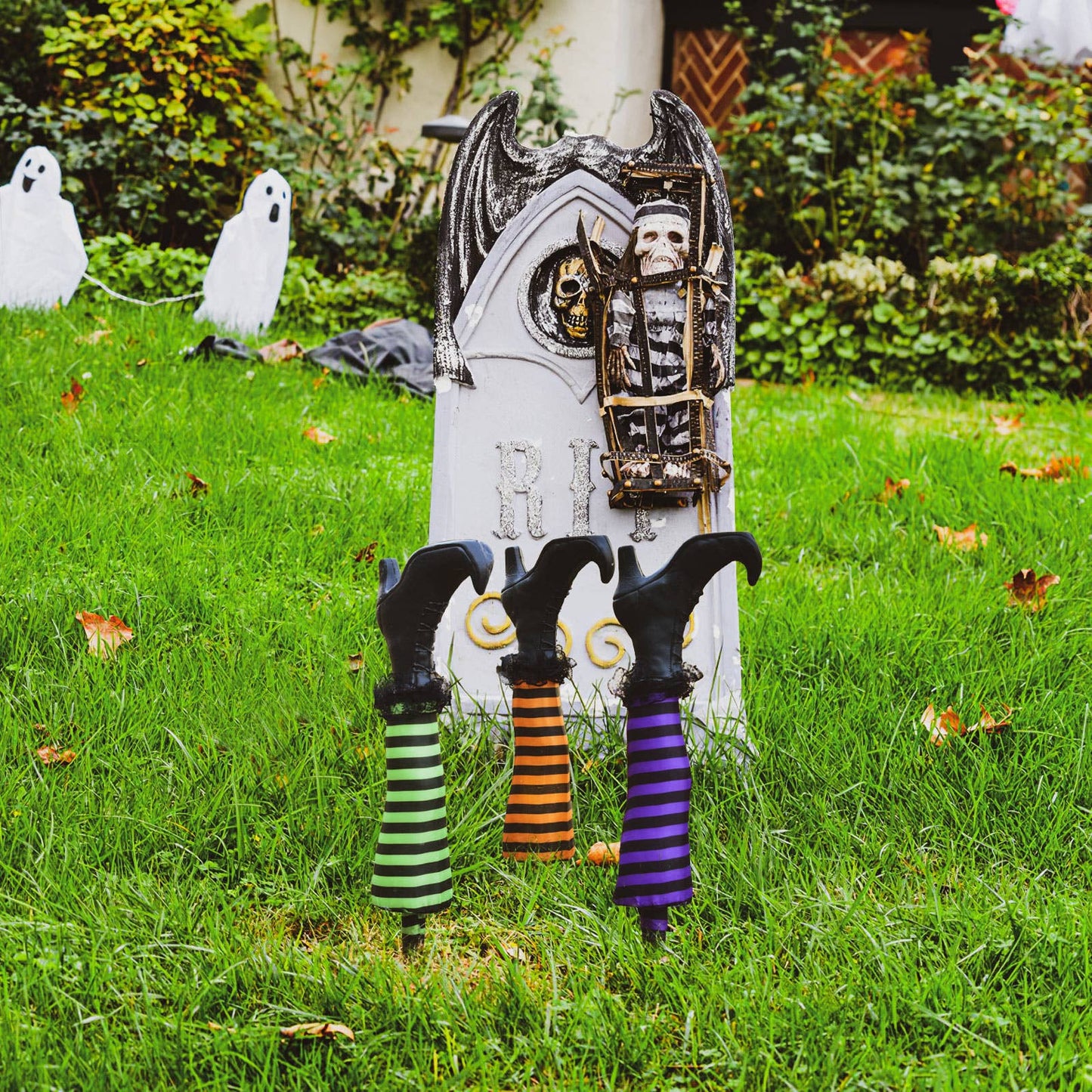 Fun Little Toys - 3 PCs Halloween Witch Leg Lights