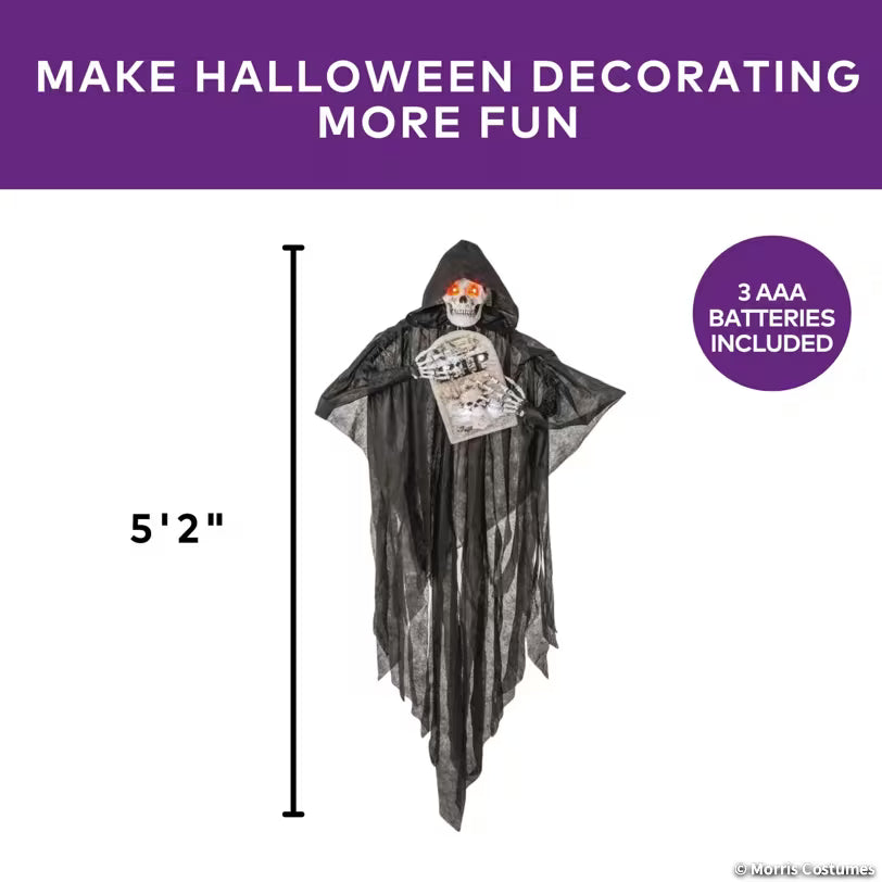 5FT SONIC HANGING REAPER W/TOMBSTONE