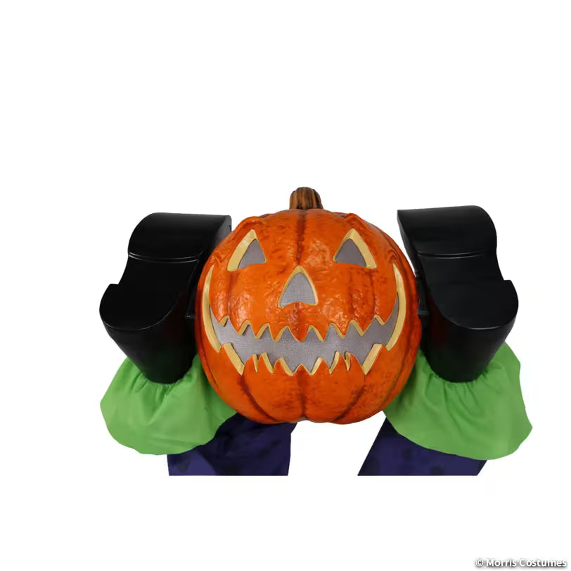 5 Ft. Animated Light-Up Upside-Down Clown with Jack-O'-Lantern
