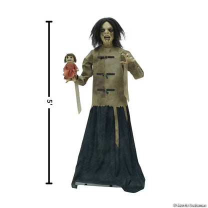 5 Ft. Maniac Mary in a Straitjacket with Doll
