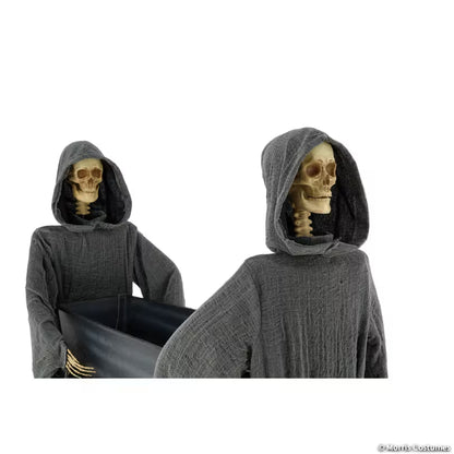 5 Ft. Two Skeleton Reapers Carrying a Coffin