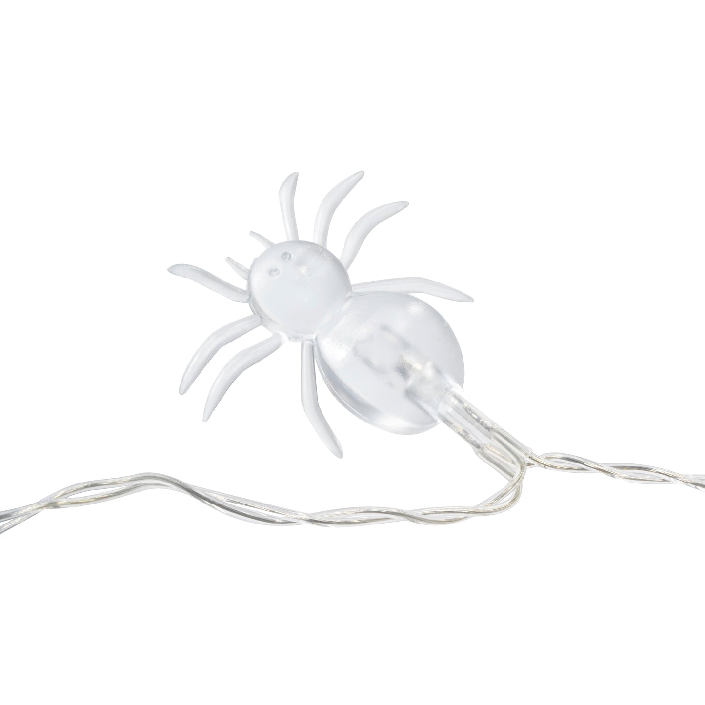 10 LED String Light Spider Battery Operated - White LED Purple Spider