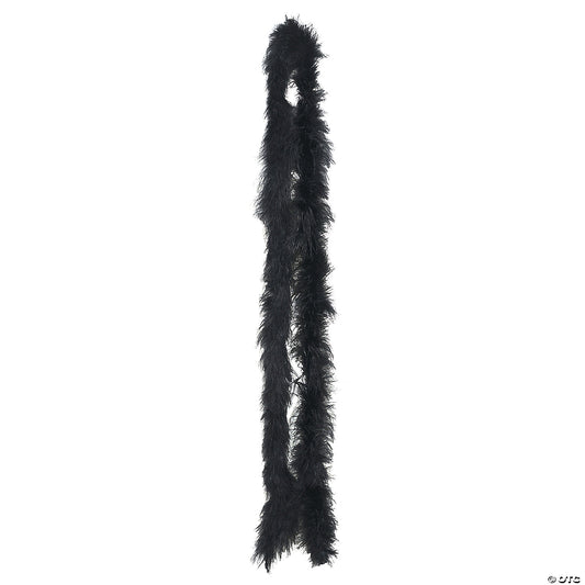 EXTRA HEAVY MARIBOU BOA-BLACK