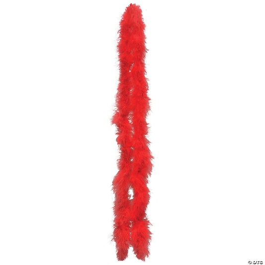 EXTRA HEAVY MARIBOU BOA-RED