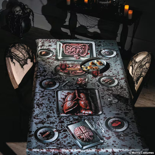 6.5 FT  BLOODY TABLE CLOTH