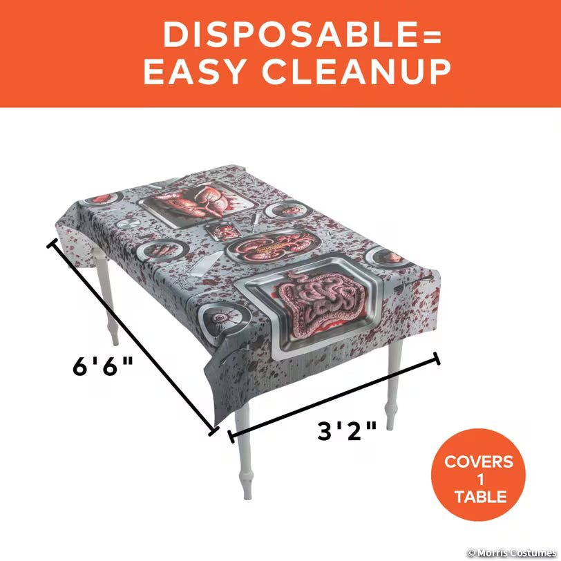 6.5 FT  BLOODY TABLE CLOTH