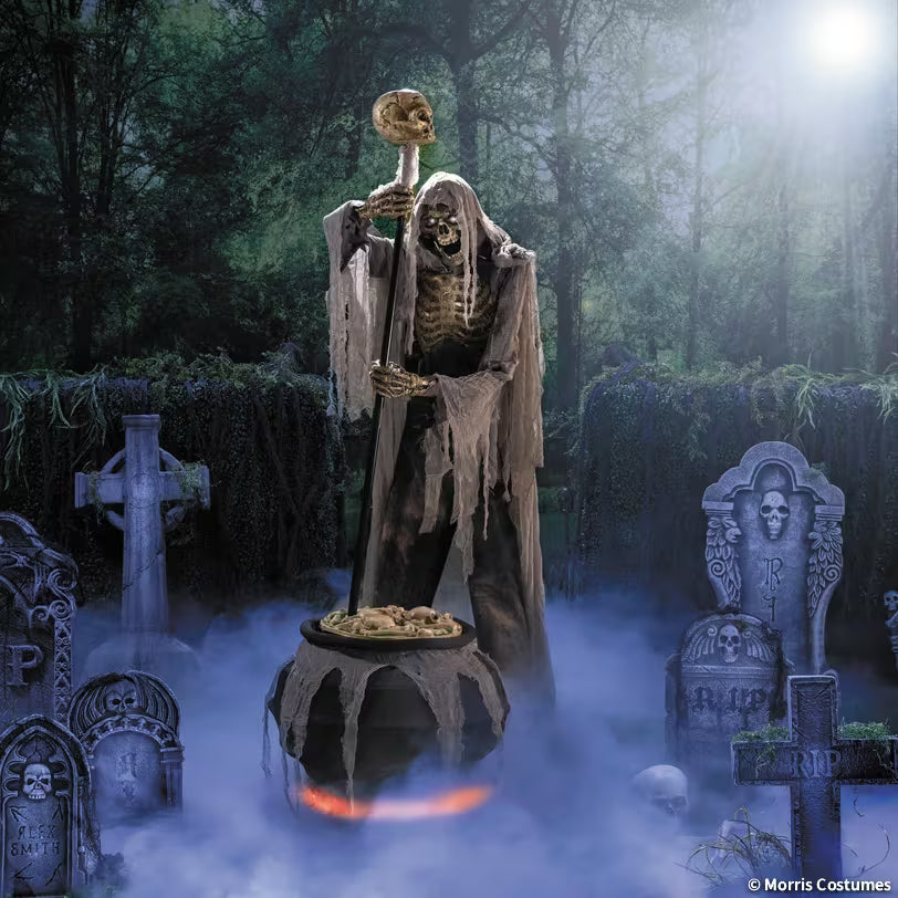 STIRRING CAULDRON SKELETON